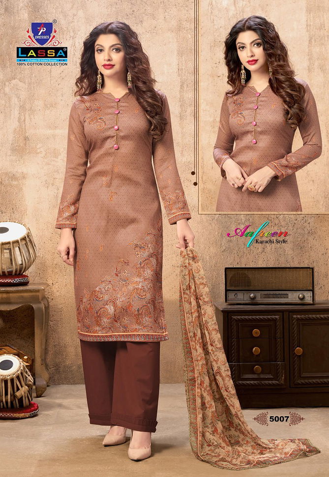 ARIHANT LASSA AFREEN 5 Karachi Cotton Printed Casual Wear Dress Material Collection